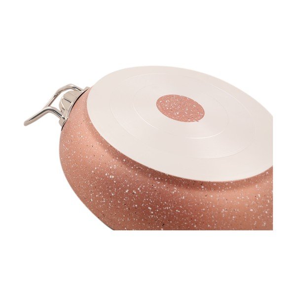 Różowa aluminiowa patelnia Güral Porselen Classic, ø 22 cm-image-1