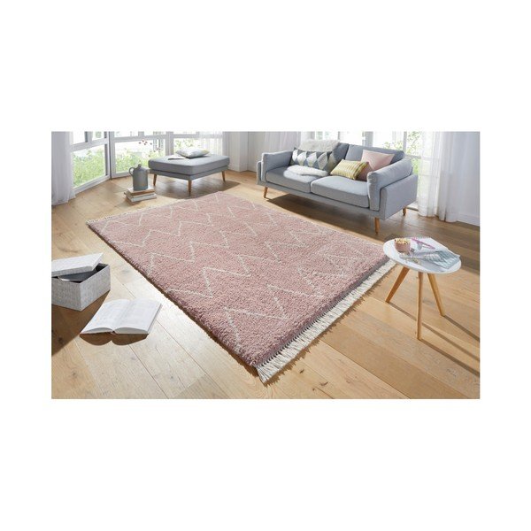 Różowy dywan Mint Rugs Rotonno, 200x290 cm-image-1