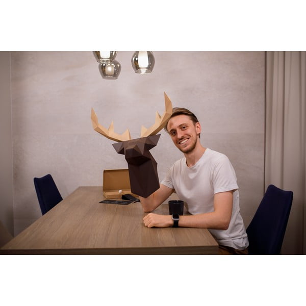 Kreatywny zestaw do złożenia figurki z papieru Papertime Brązowy Jeleń-image-4