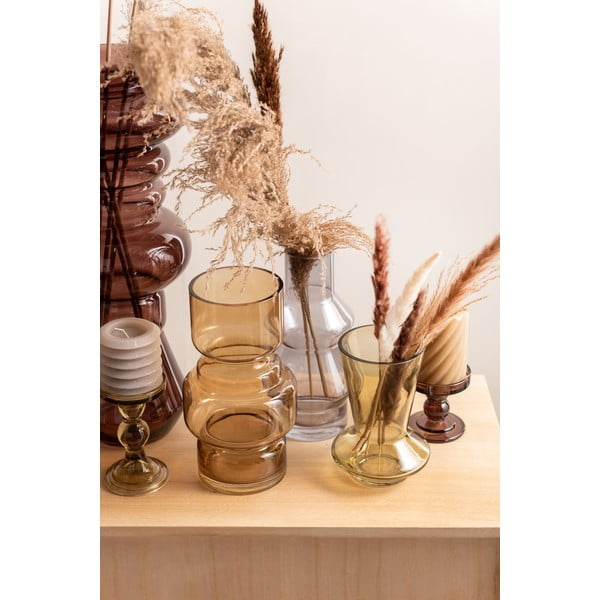 Szara świeczka PT LIVING Layered, wys. 7,5 cm-image-4