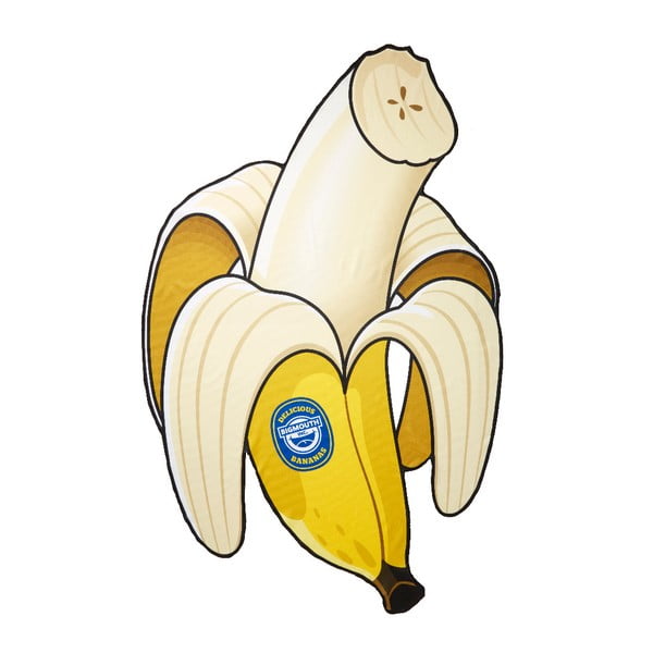 Koc plażowy w kształcie banana Big Mouth Inc., 191 x 191 cm