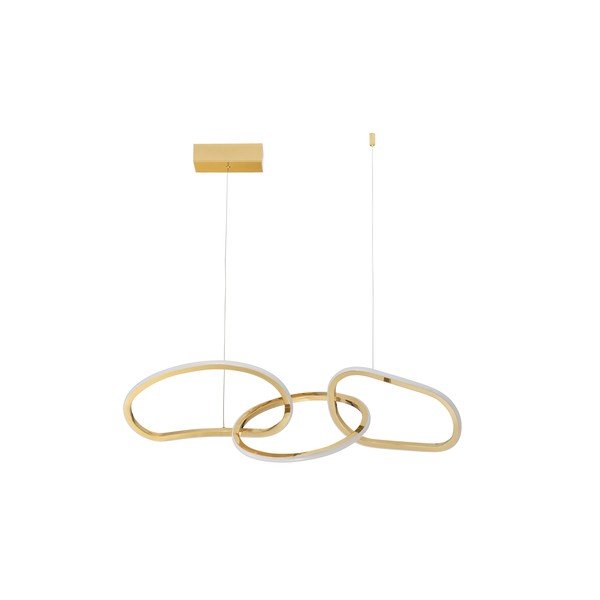 Aluminiowa lampa wisząca LED ze ściemniaczem w kolorze złota Girish – Nova Luce