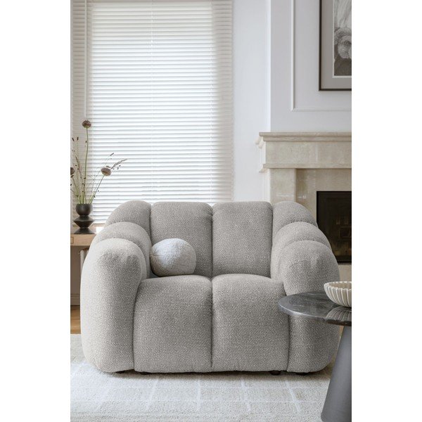 Jasnoszary fotel Shell – Miuform-image-1