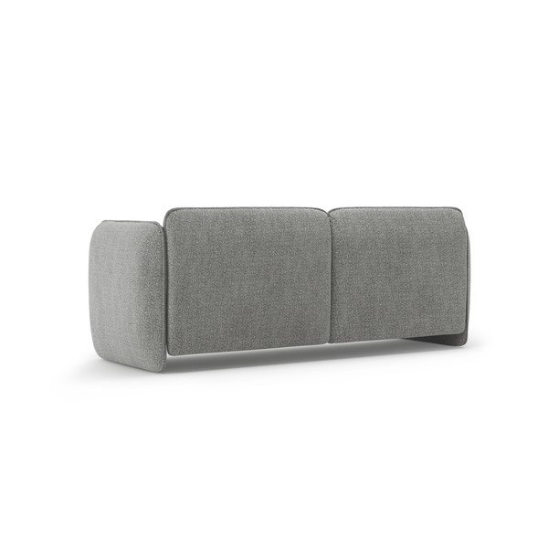 Jasnoszara sofa z tkaniny szenilowej 204 cm Georgia – Micadoni -image-3