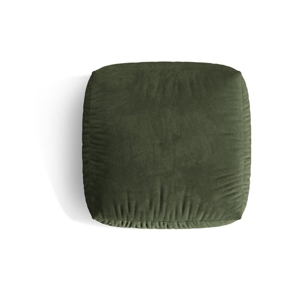 Zielony aksamitny podnóżek modułowy Martina – Micadoni -image-2