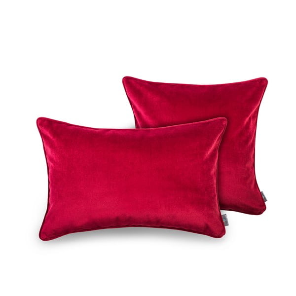 Czerwona poszewka na poduszkę WeLoveBeds Mystic Burgundy, 50x50 cm-image-2