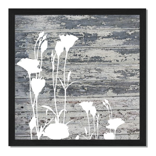 Obraz w ramie Liv Corday Provence Wood & Flowers, 40x40 cm