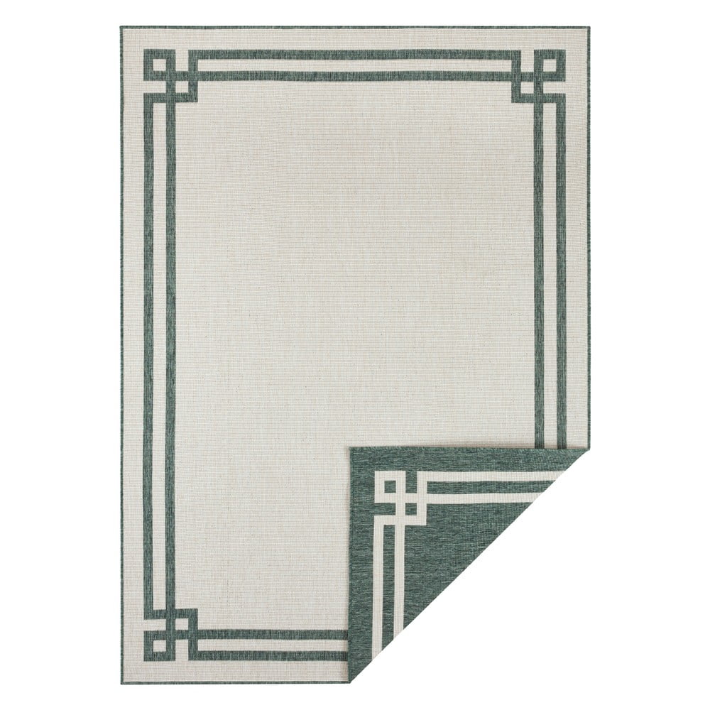 Zielono-kremowy dywan odpowiedni na zewnątrz NORTHRUGS Manito, 120x170 cm