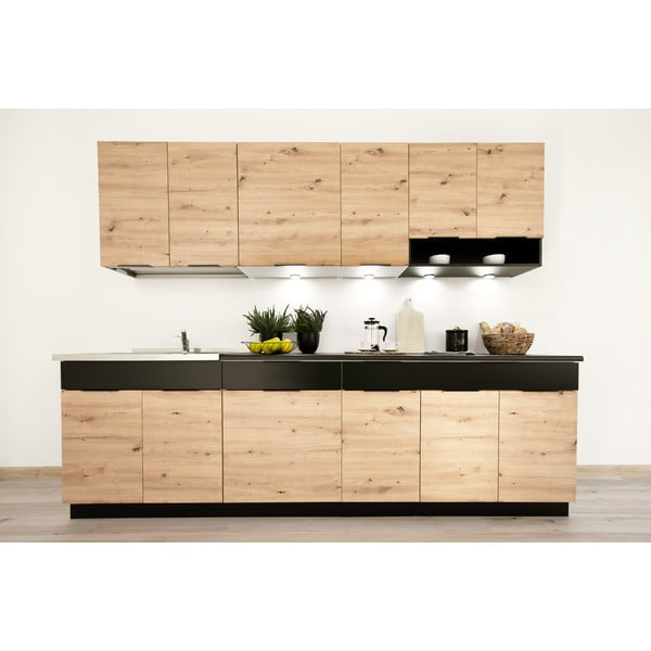 Kuchnia w kształcie I bez blatu (bez usługi montażu) 260 cm Kian – STOLKAR-image-1