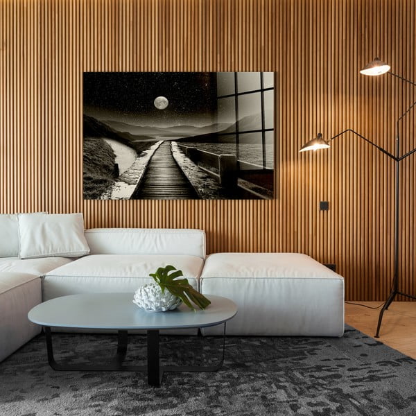 Szklany obraz 120x80 cm Moon path – Styler-image-2
