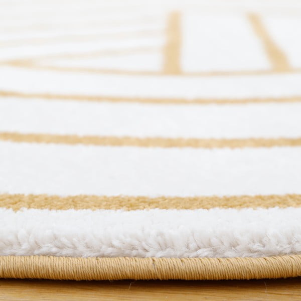 Biało-żółty dywan Nattiot Luisa, ø 110 cm-image-3