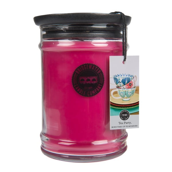 Świeczka zapachowa w szkle o zapachu brzoskwini i róży Creative Tops Tea Party, 140-160 h