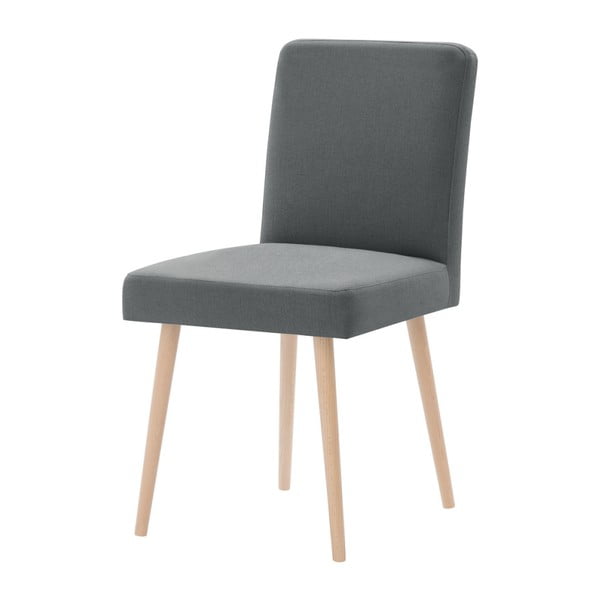 Jasnoszare krzesło z brązowymi nogami Ted Lapidus Maison Fragrance