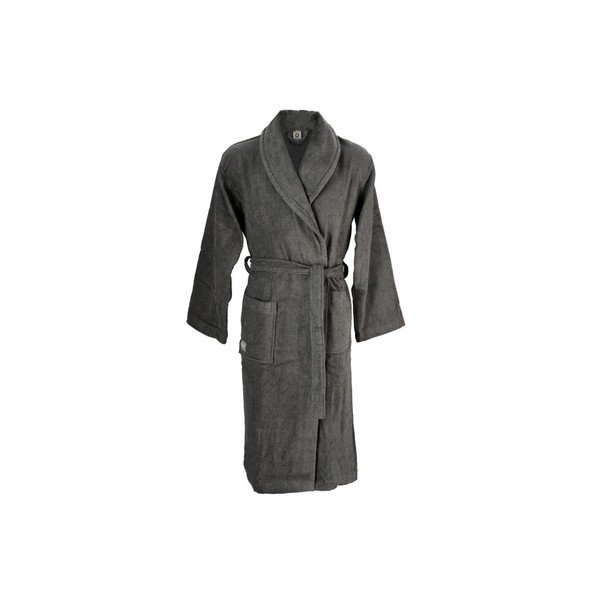 Szary szlafrok z bawełny organicznej rozmiar L/XL − Södahl-image-1