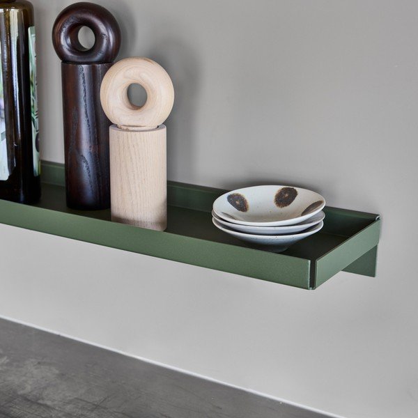 Ciemnozielona metalowa półka 50 cm Bakku – OYOY Living Design-image-1