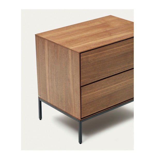 Szafka nocna w dekorze orzecha Vedrana – Kave Home-image-3