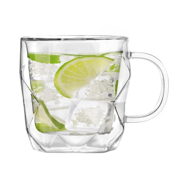 Zestaw 2 kubków oz podwójnymi ściankami Vialli Design Geo, 330 ml-image-4