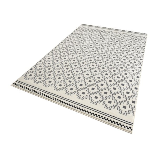 Czarno-biały dywan Zala Living Cubic, 70x140 cm-image-1