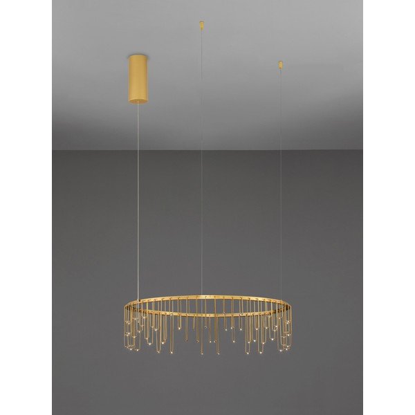 Aluminiowa lampa wisząca LED ze ściemniaczem w kolorze złota ø 65 cm Stellar – Nova Luce-image-3