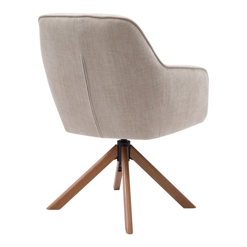 Kremowe tapicerowane fotele jadalniane zestaw 2 szt. Avola – Unique Furniture (zdjęcie 4)