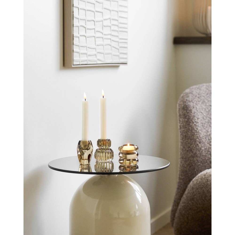 Okrągły stolik ze szklanym blatem ø 40 cm Ravello – House Nordic (zdjęcie 4)