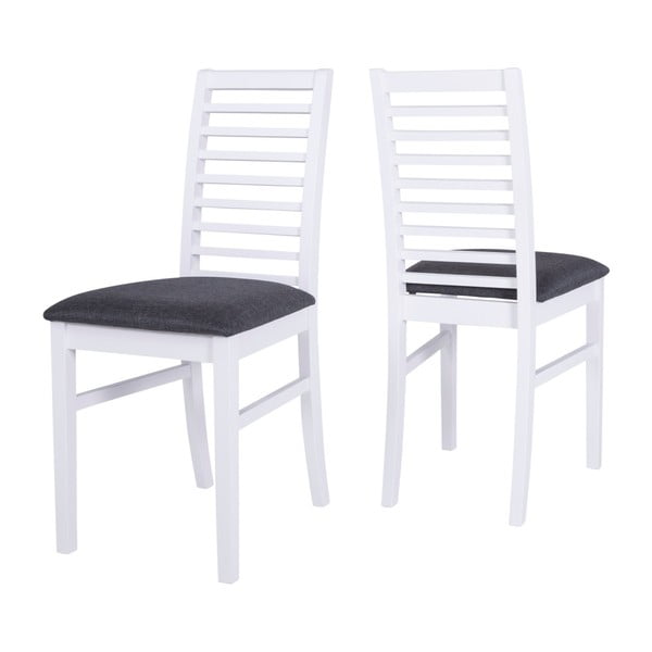 Białe krzesło z konstrukcją z drewna figowca sprężystego Canett Gabriel