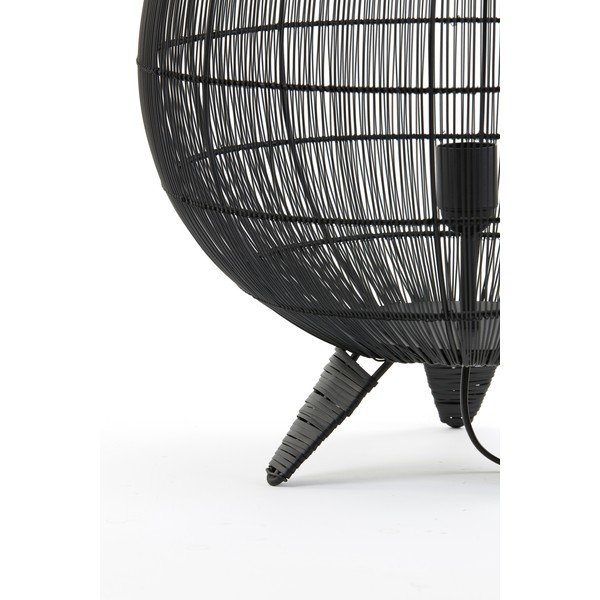 Lampa stołowa w kolorze matowej czerni z metalowym kloszem (wysokość 56 cm) Yumi – Light & Living-image-4