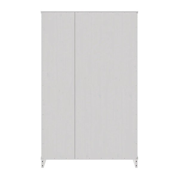 Biała szafka z litego drewna sosnowego 74x118x35 cm Anita – Støraa-image-4