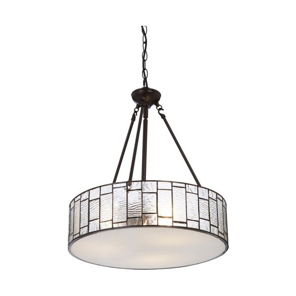 Metalowa lampa wisząca ze szklanym kloszem ø 46 cm Waldorf – Premier Housewares-image-3