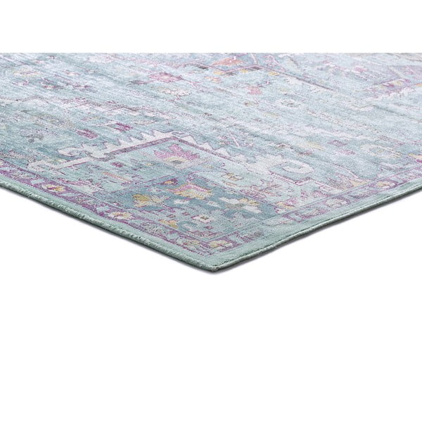 Turkusowy dywan z wiskozy Universal Lara, 170x120 cm-image-2