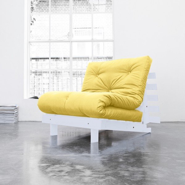 Fotel rozkładany Karup Roots Cool Gray/Amarillo