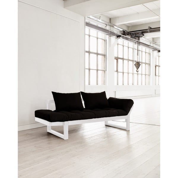 Sofa rozkładana Karup Edge White/Black