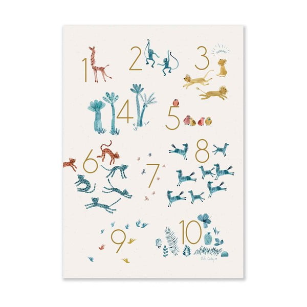 Obrazek dziecięcy 50x70 cm Numbers – Moulin Roty