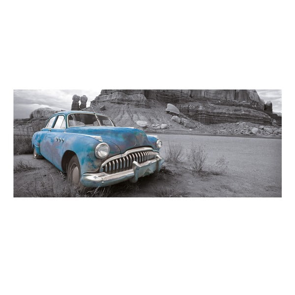 Szklany obraz Old Car Rusting Away In The Desert 50x125 cm