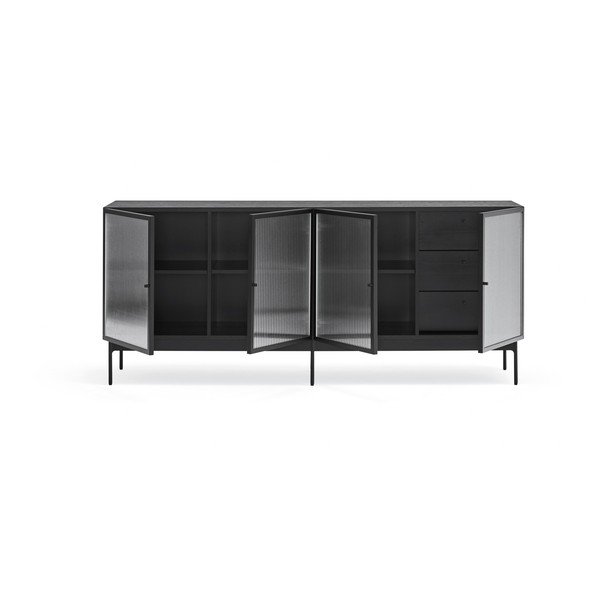 Czarna komoda Teulat Blur, szer. 180 cm-image-4