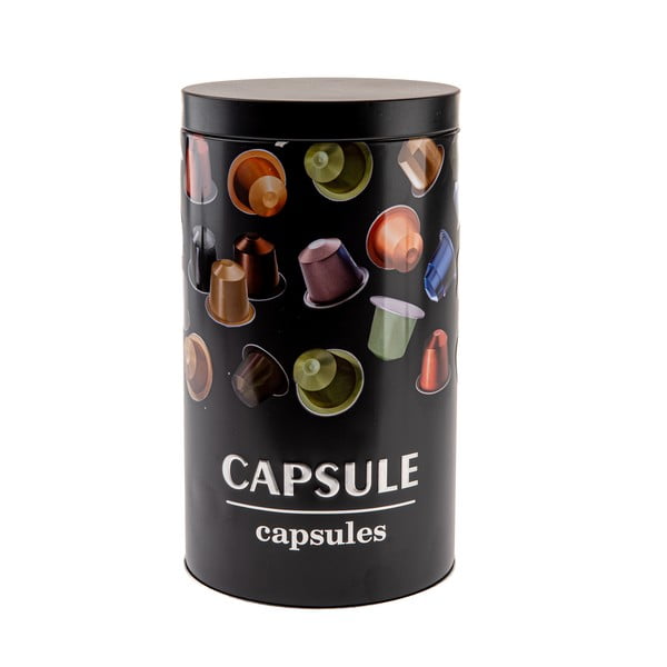 Czarny pojemnik na kapsułki z kawą Black3D – Dakls