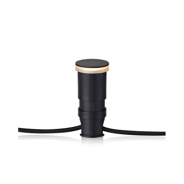Czarna wbijana lampa Markslöjd Garden 24, ø 45 mm