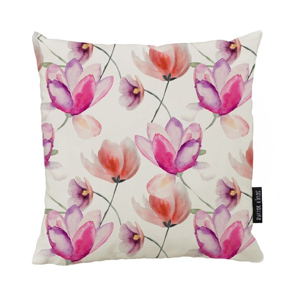 Poduszka dekoracyjna 45x45 cm Pink Tulips – Butter Kings