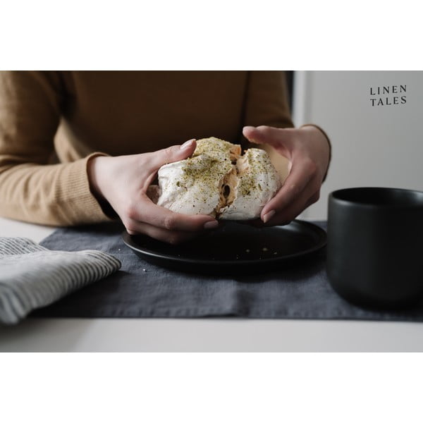 Lniana ścierka 45x65 cm Thin Black Stripes – Linen Tales-image-4