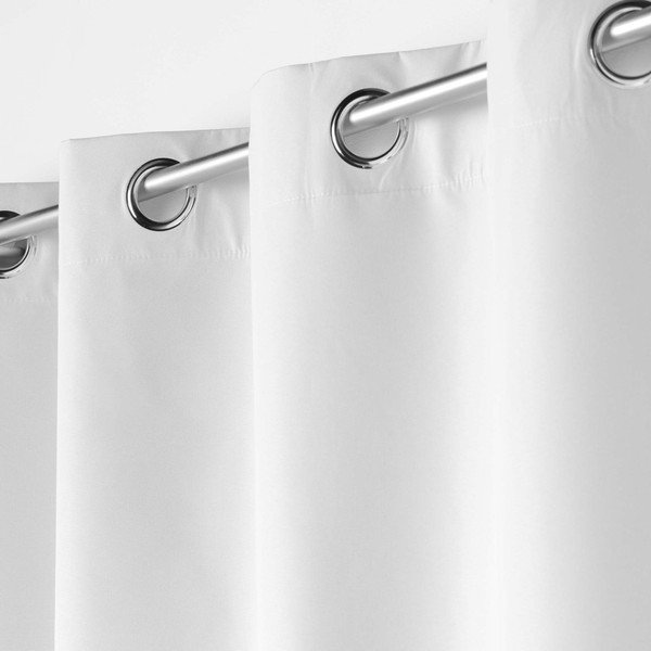 Jasnoszara zasłona zaciemniająca z mikrowłókna 140x260 cm Obscure – douceur d'intérieur-image-1