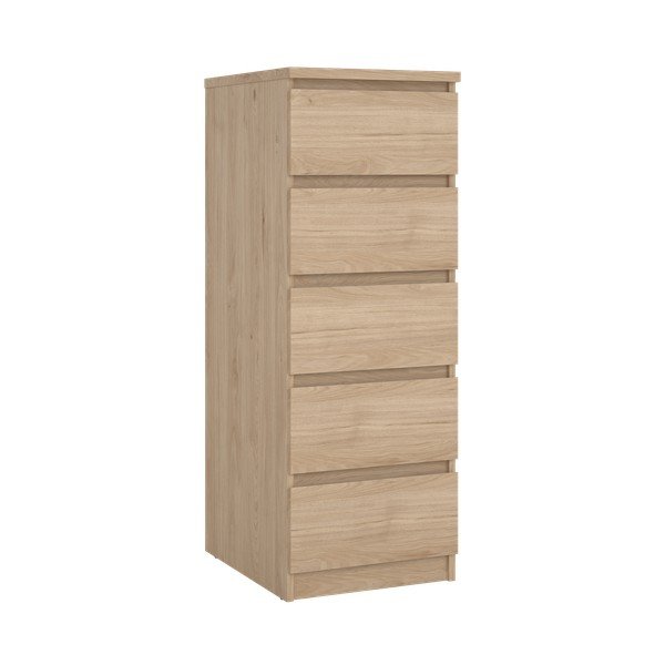 Komoda w dekorze dębu w naturalnym kolorze 40x111x50 cm Naia – Tvilum-image-2