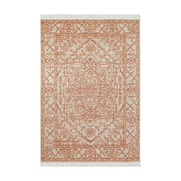 Pomarańczowy dywan z domieszką bawełny z recyklingu Nouristan, 160x230 cm