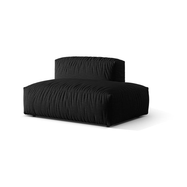 Czarny moduł sofy (prawostronny) Martina – Micadoni Home-image-2