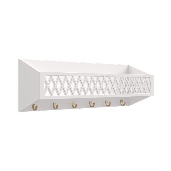 Biały wieszak dziecięcy ścienny 75x25 cm Harlequin – Cam Cam Copenhagen