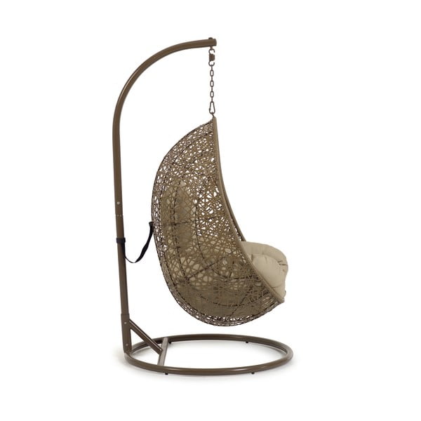 Wiszący fotel ogrodowy ze stojakiem Kave Home Florina-image-2