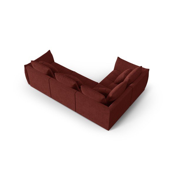 Czerwony narożnik (lewostronny/w kształcie litery L) Bloom – Micadoni Home-image-3