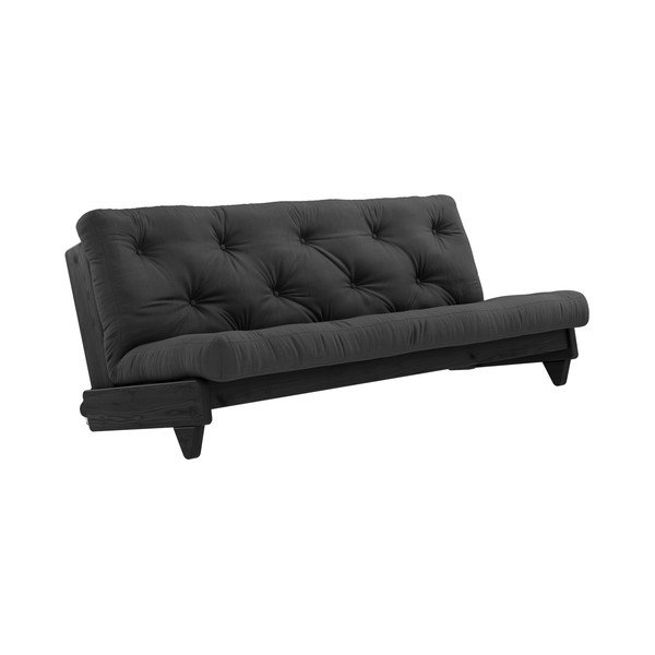 Sofa rozkładana z ciemnoszarym pokryciem Karup Design Fresh Black/Dark Grey-image-1