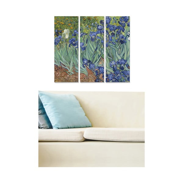 Obrazy zestaw 3 szt. 20x50 cm Vincent van Gogh – Wallity