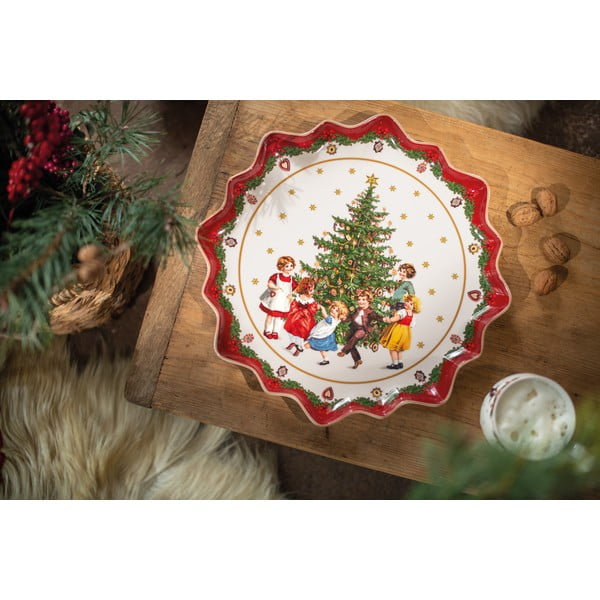 Porcelanowy talerz z motywem świątecznym Villeroy & Boch, ø 39 cm-image-3
