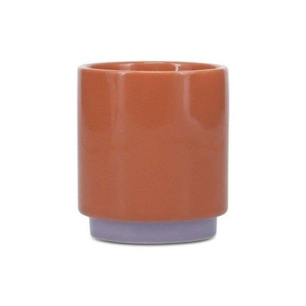 Pomarańczowa/fioletowa kamionkowa filiżanka 130 ml Duo – ONA
